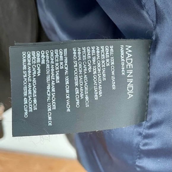 Men’s Club Monaco Leather Jacket - Picture 6 of 8